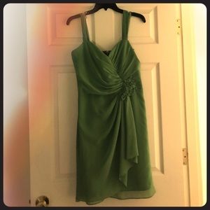David’s Bridal clover green dress size 10